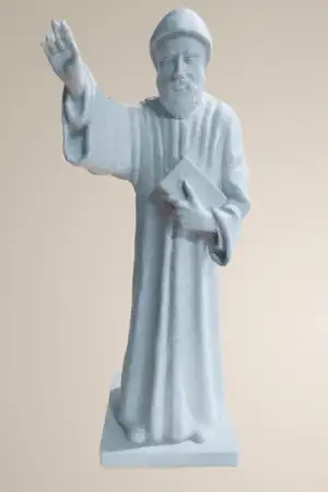 Kip svetog Šarbela – 3D PLA figura s mramornim efektom